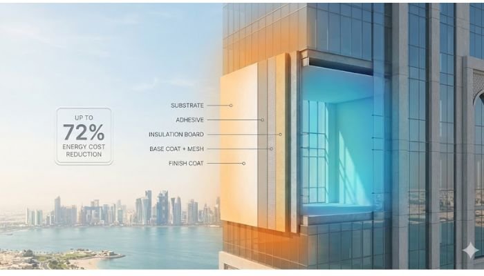 "eifs system external insulation finishing system نظام العزل الخارجي eifs"