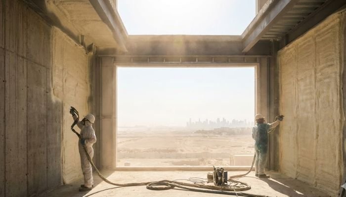 "spray foam
رش الفوم العازل
فوم رش عزل حراري"